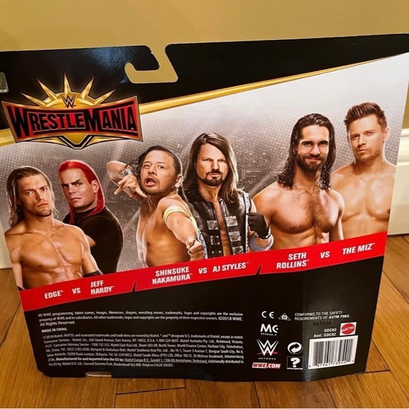 WWE WrestleMania Battle Pack Edge and Jeff Hardy Action Figure Toys - Picture 3 of 5